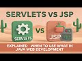 Servlets vs JSP Explained | When to Use What in Java Web Development ⚙️🌐