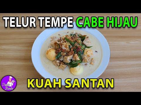 Resep Tempe Telur Santan