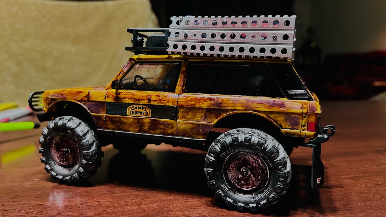 Fms Fcx24M Land Rover Range Range Rover DIY rusted & muddy mod + brass ...