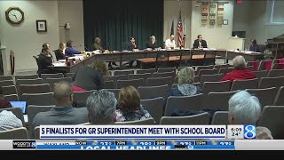 5 GRPS superintendent finalists meet with board