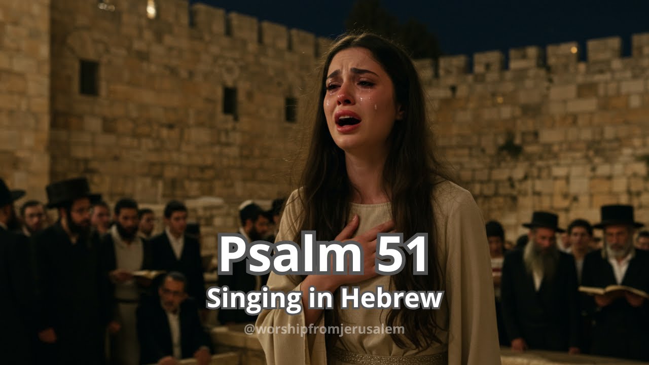 Psalm 51 Sung in Hebrew | Hebrew Worship of Repentance and Mercy | Jerusalem Praise Songs of Israel