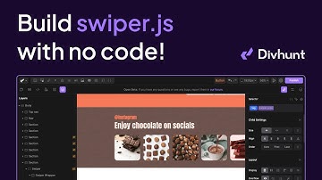 Swiper.js Builder With No Code | Divhunt Plugin Tutorial