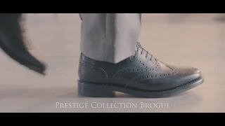 Prestige Brogue - Rubber Sole In Black From Samuel Windsor
