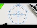 How to draw a pentagon  method 3