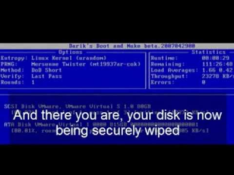 How to wipe hard drive for destroy hard drive data