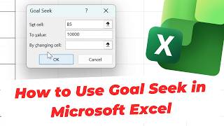 How to Use Goal Seek in Microsoft Excel Reverse Engineering Numbers