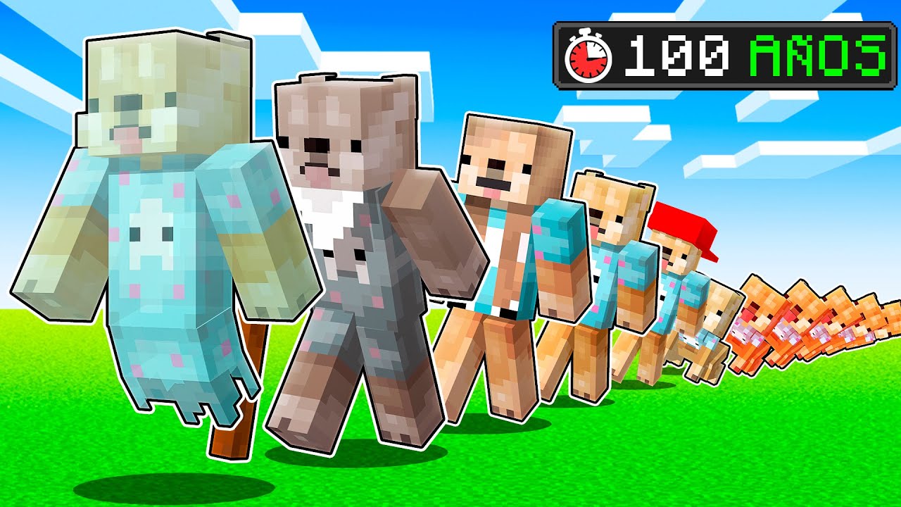 ¡MINECRAFT pero VOY ENVEJECIENDO!👶🏻⌛👴SOYDANY en MINECRAFT - YouTube