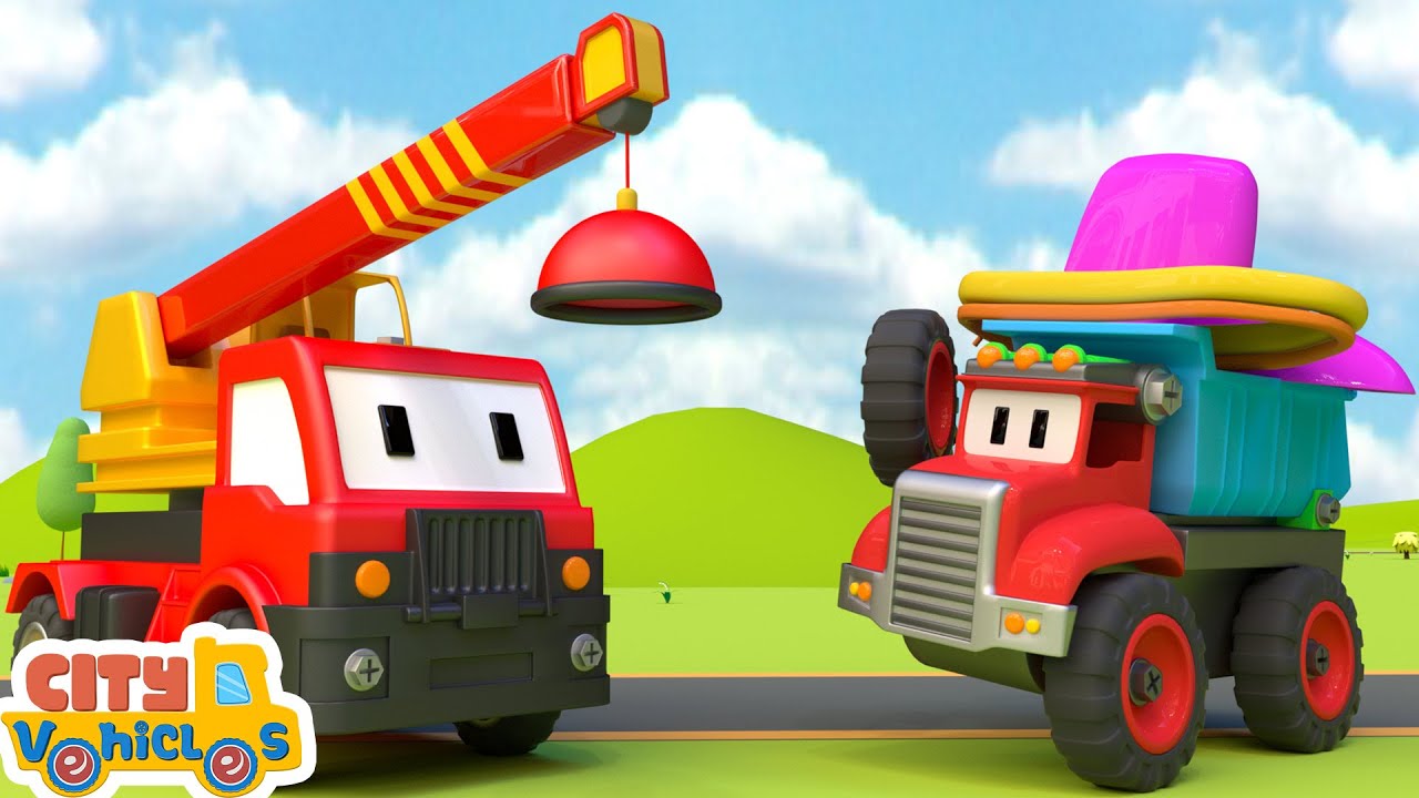 Construction Vehicles find super truck pieces while digging for project.