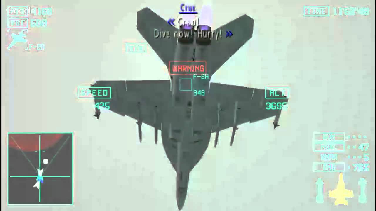 Ace Combat X Playthrough Mission 7A Standoff in the skies 1 - YouTube