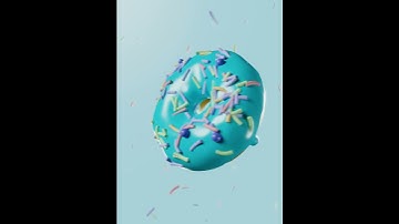 Donut animation #donuts #blender #blender_guru #tutorial  #animation #3d