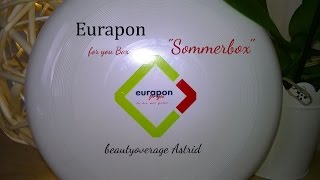 Eurapon for you Box - Sommer-Edition - 20 Produkte - beautyoverage Astrid