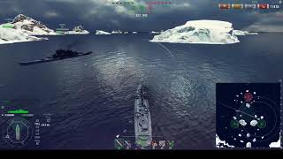 Warships  Клановые бои  Лига Бурь  1 группа  3 я игра