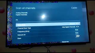 How to setup Haier LED TV into cable TV | Cable channels scanning