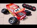 Fabulous Lightning McQueen Cars 3 and FOOTBALL w/ Wheel on the bus  Nursery Rhymes for Children