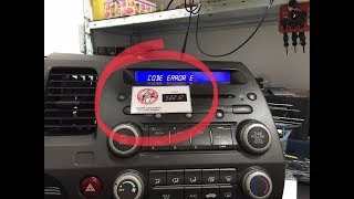 Rádio Honda civic, “Error E” solução.