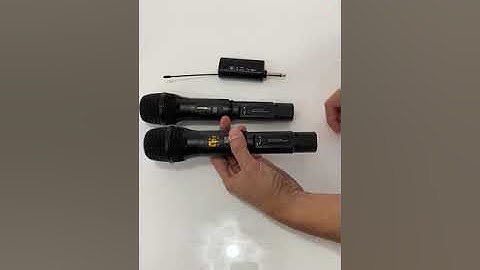 Pairing and changing frequency for Wireless Microphone sets