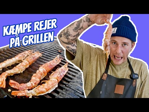 Store rejer på grillen m. hvidløg & kærlighed // Opskrifter | P. Clausens Fiskehandel