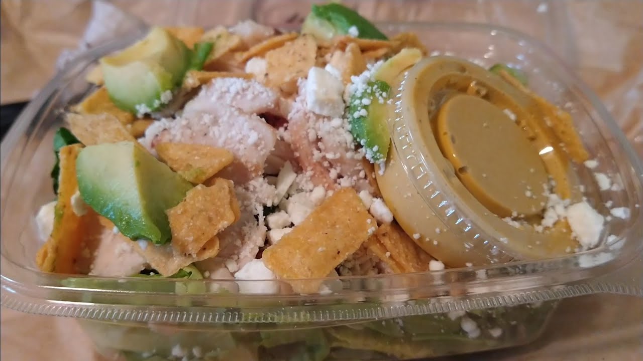 Panera Bread Southwest Chile Lime Ranch Salad with Chicken YouTube