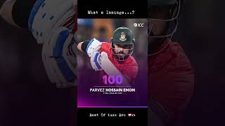 Bangladeshs Parvez Hossain Emon Shines Against The Uae With His Maiden T20I