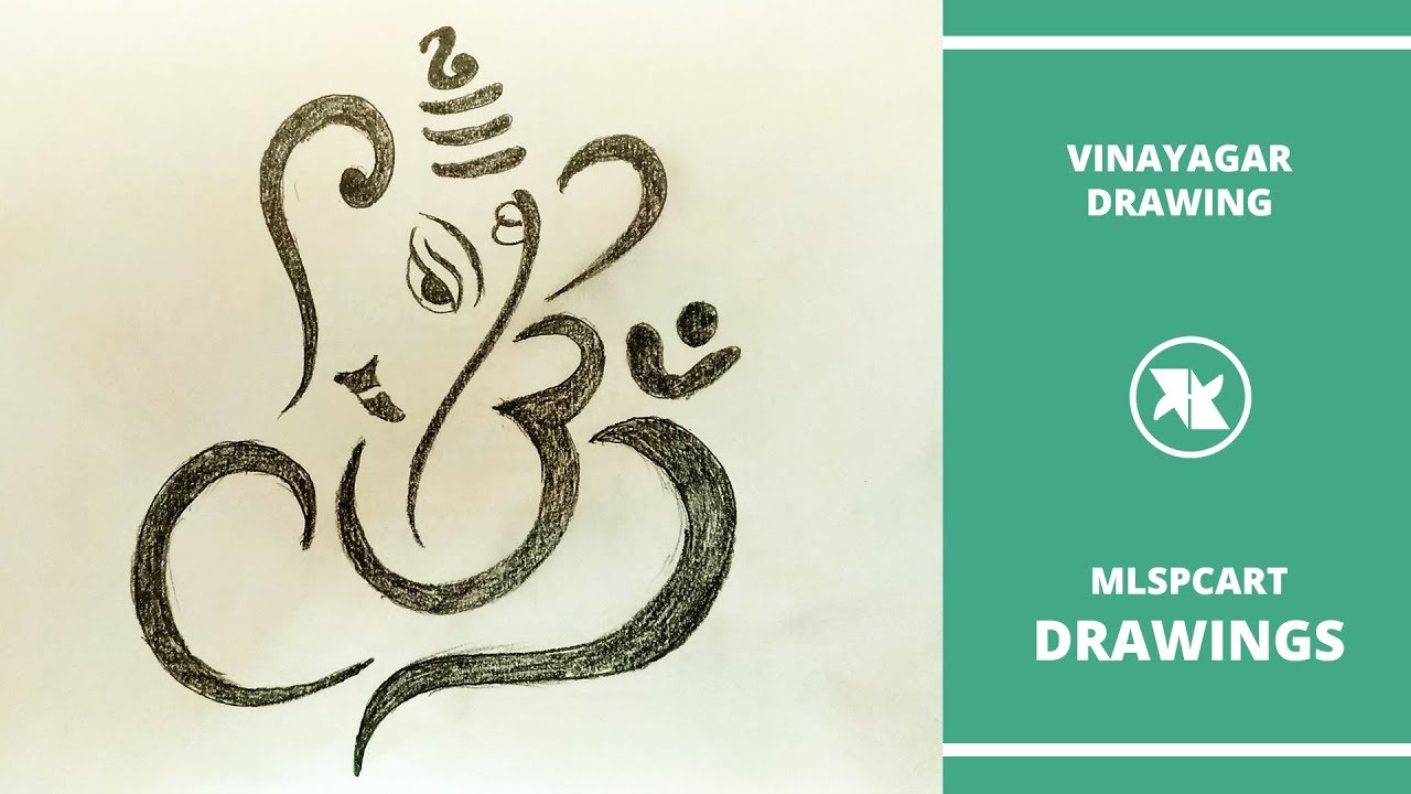 How to Draw Lord Ganesha Drawing Step by Step | Vinayagar ...