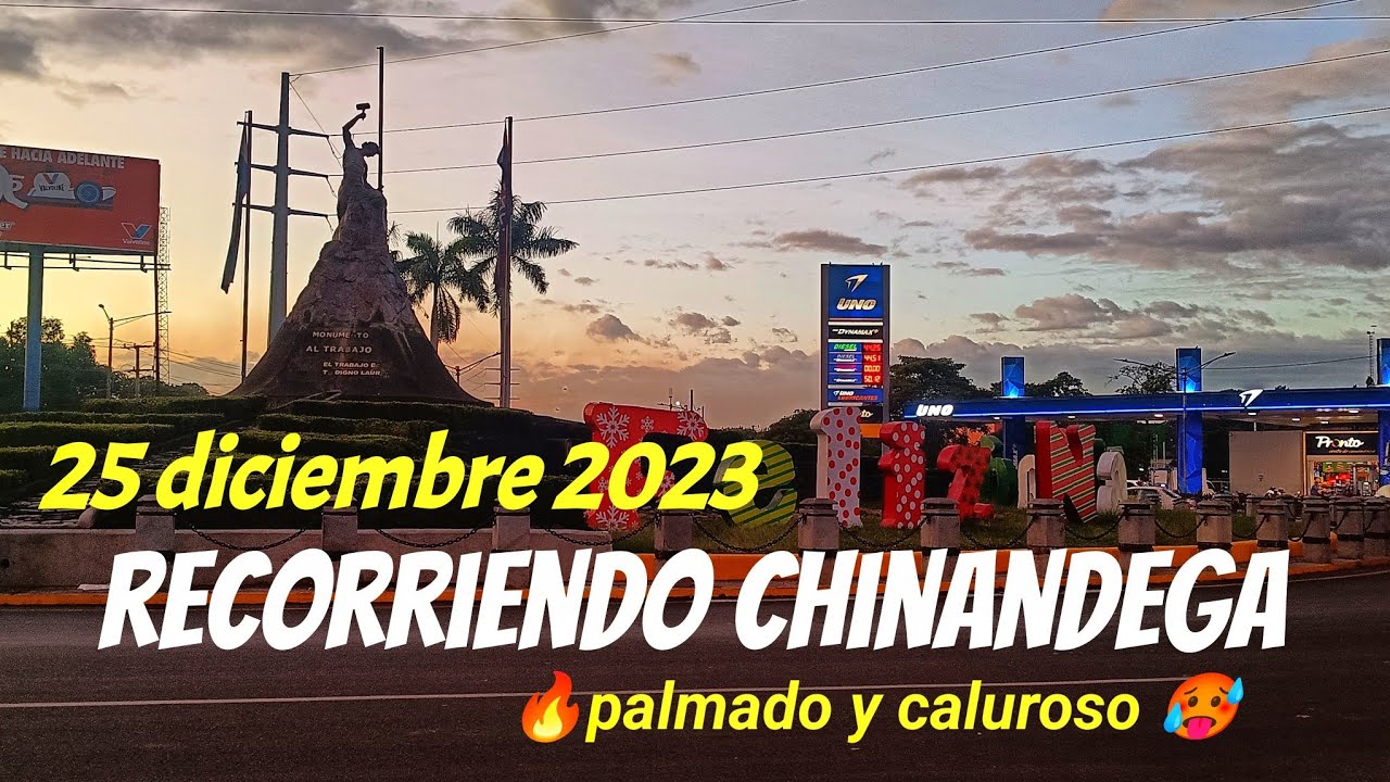 recorrimos la ciudad de CHINANDEGA un 25 de diciembre, y así se encuentra palmado y caluroso🔥