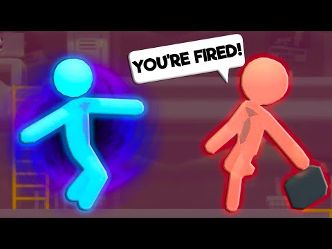 I Used SPECIAL POWERS to Beat Up My Co-Workers in Stick it to Stick Man Gameplay!