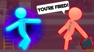 I Used SPECIAL POWERS to Beat Up My Co-Workers in Stick it to Stick Man Gameplay! screenshot 1