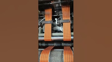 Automatic production of strapping tape