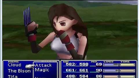 FF7 on epsxe emulator Grassland Area Level Part 21