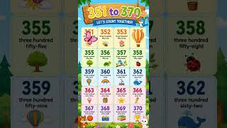 Number count 351 to 370 #teacher #baby #babygirl #lesson #new #billionaire #school