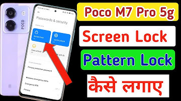 poco m7 pro 5g me pattern lock kaise lagaye / how to set pattern lock in poco m7 pro 5g screen lock