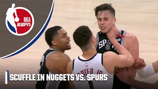MPJ & Zach Collins EJECTED after exchanging words turns into a scuffle | NBA on ESPN