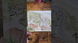 Creating a Vintage Postcard with Watercolors #watercolorart  #art