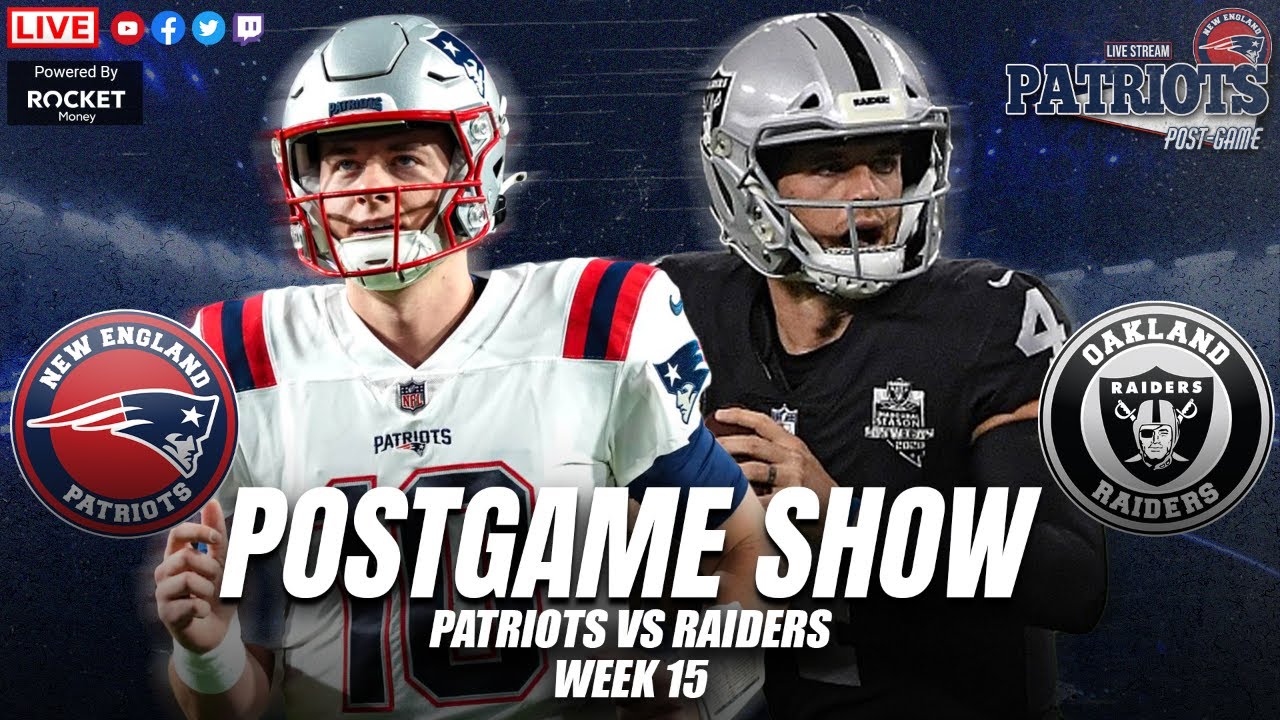 LIVE Patriots vs Raiders Postgame Show