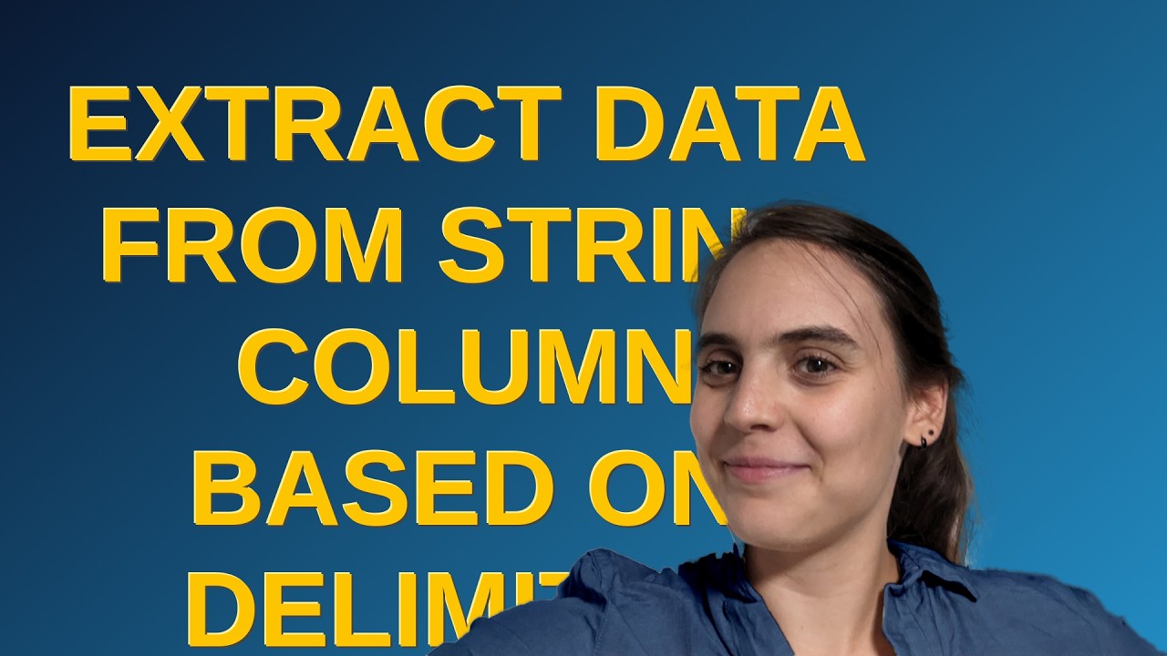 Dba: Extract data from string column based on delimiter - YouTube
