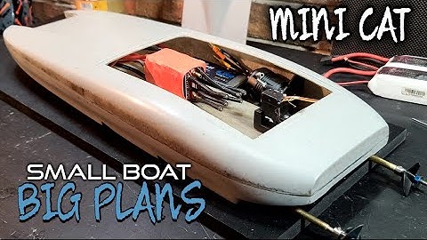 Twin Motor Rc Catamaran Build Part 1 - Model Ships Ahoy 21" Catamaran