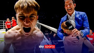 19-year-old British Muay Thai star Fergus Smith goes WILD after debut win!