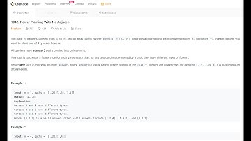 Leetcode:1042 Flower Planting With No Adjacent
