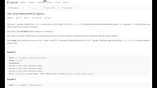 Leetcode:1042 Flower Planting With No Adjacent