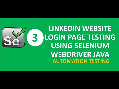 Linkedin Website Login Page Testing using Selenium WebDriver in Java  Eclipse