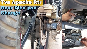 TVS Apache RTR 160 180 rear disc pad change/and disc brake problem solve/Nabab auto center