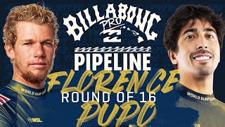 John John Florence vs Miguel Pupo | Billabong Pro Pipeline 2023 - Round of 16 Heat Replay