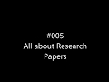 All about Research Papers | Paper Publication Explained