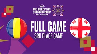 3RD PLACE GAME: Romania v Georgia | Full Basketball Game | FIBA U16 European Championship 2023