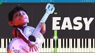 How to play Remember Me - EASY Piano Tutorial - Recuérdame COCO Soundtrack