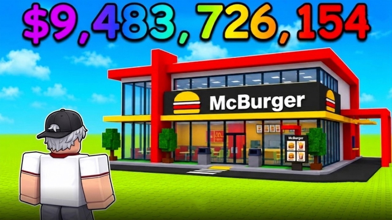 Roblox Lekin Ukam Bilan Burger Biznes Qildik va Boyib Ketdik!