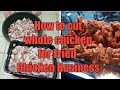 How to cut up whole chicken in different sizes for fried chicken business...