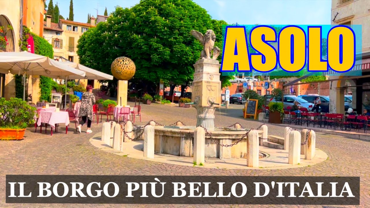 ASOLO - ITALY, THE MOST BEAUTIFUL VILLAGE IN ITALY WALKING TOUR, 4K