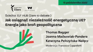 How to achieve Energy Independence of the EU? Energy as a Geopolitical Weapon