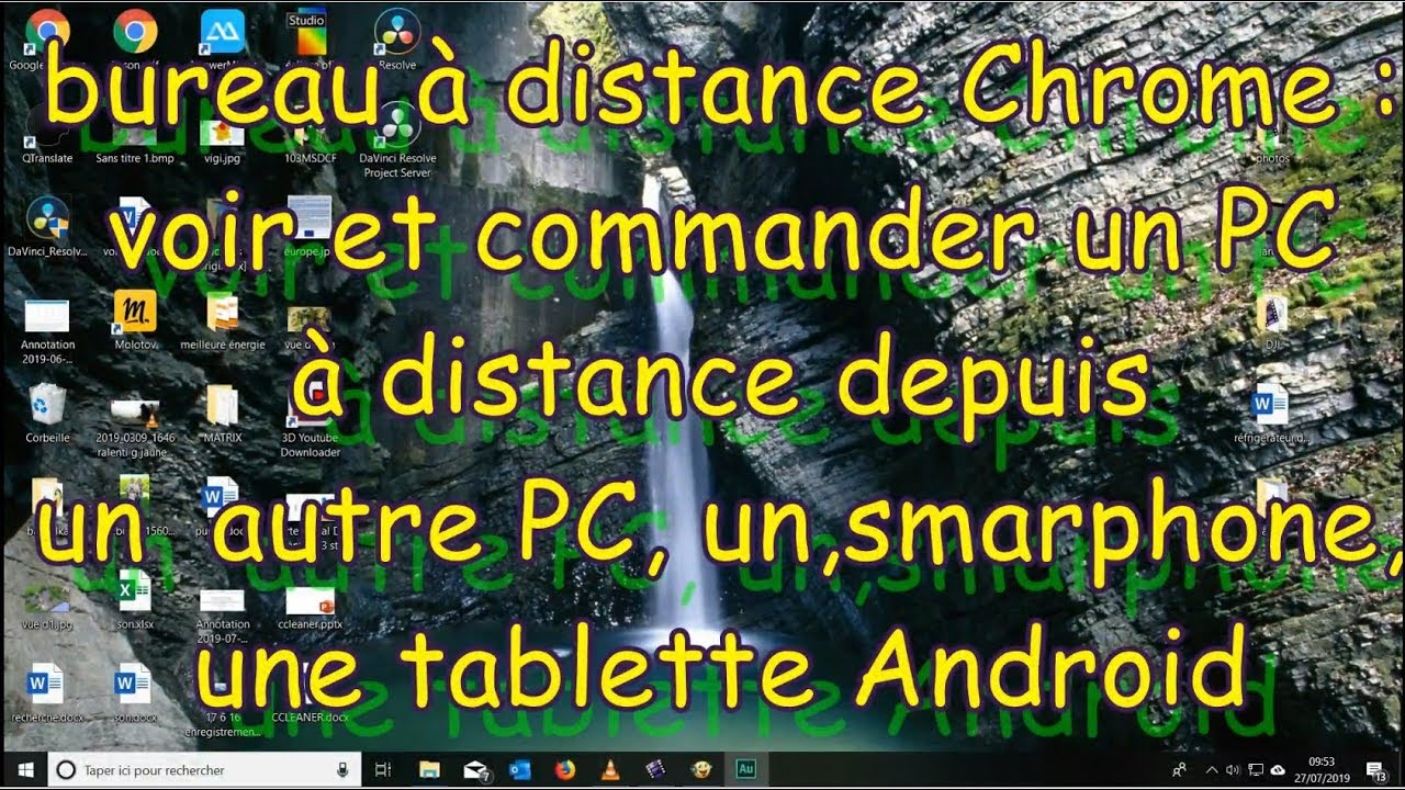 Bureau A Distance Chrome Voir Et Piloter Un Pc A Distance Youtube